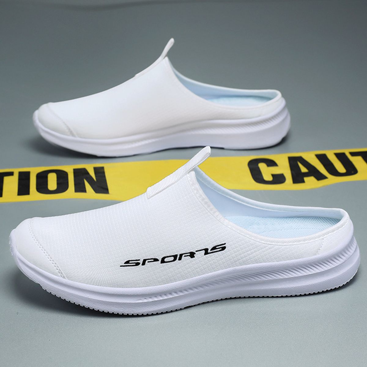 TIOZONEY - Zapatos casuales transpirables para hombre - Blanco