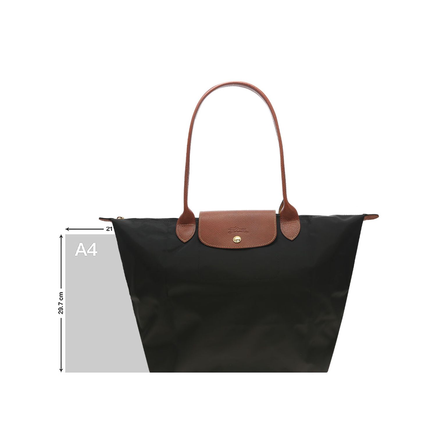 LONGCHAMP Longchamp Le Pliage Bolso de mano mujer en negro L1899