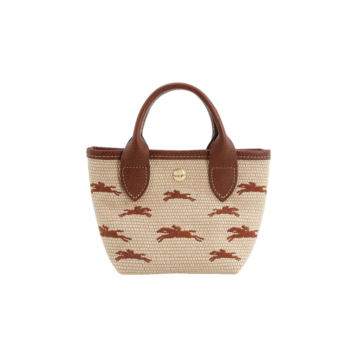 LONGCHAMP - Longchamp Le Panier Pliage Bolso canasta XS bandolera en marrón 10206 Hcf