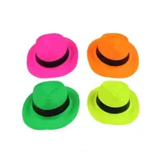 GENERICO - Sombrero de cotillón 10x25x29cm color aleatorio