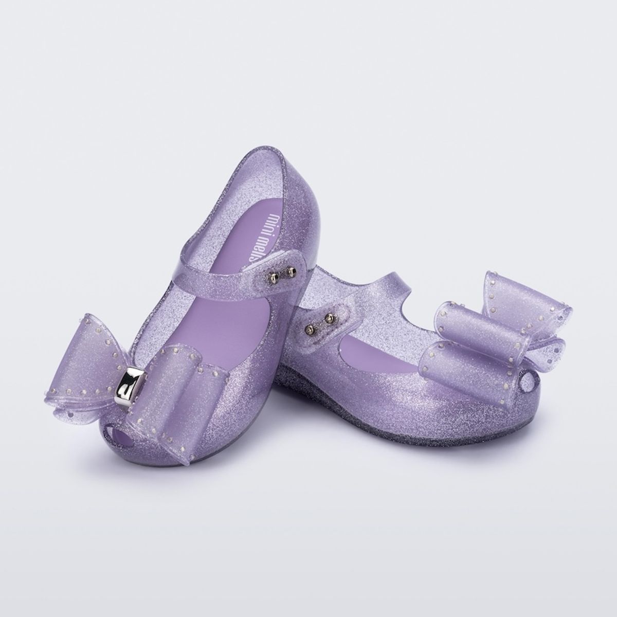 MELISSA - Mini Melissa Ultragirl Classic Bow Lila Glitter