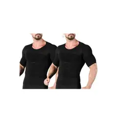 LOOK SHOP - Pack 2 Polera Compresión Hombre Faja Camiseta Reductora 779