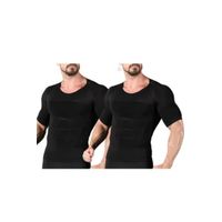 Pack 2 Polera Compresión Hombre Faja Camiseta Reductora 779