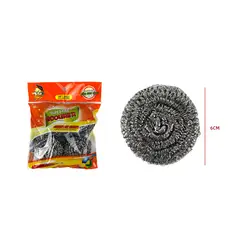 GENERICO - Esponja Acero Cocina 1 Pcs 6 5X3 Cm Resistente Limpieza Hogar