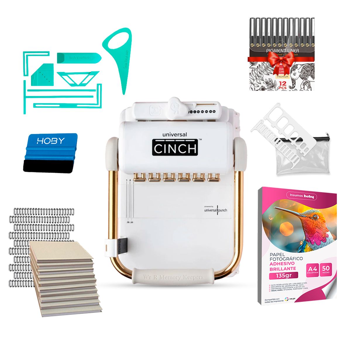 CINCH - Kit Encuadernadora Universal Cinch + Planners y Reglas