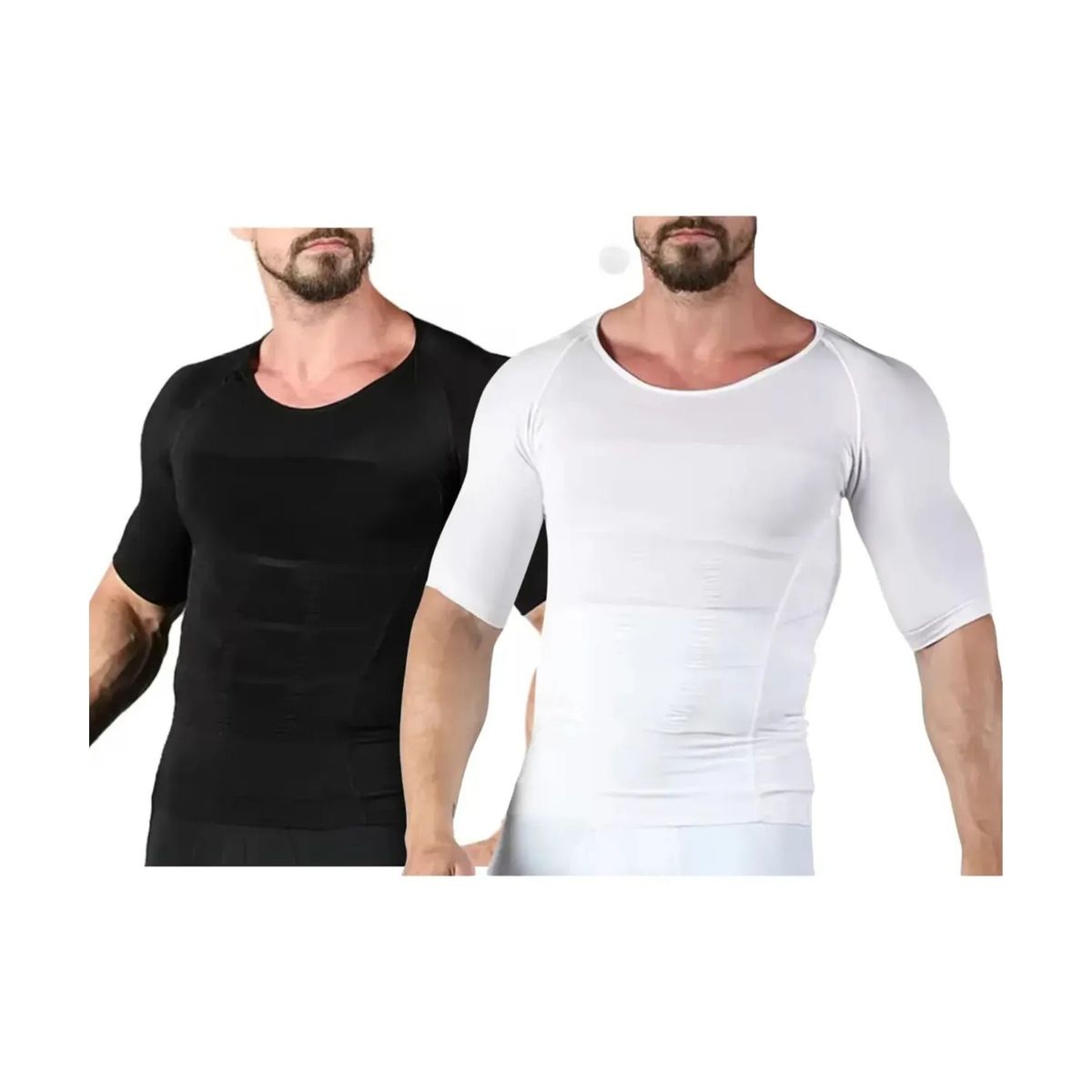 LOOK SHOP - Pack 2 Polera Compresión Hombre Faja Camiseta Reductora 779