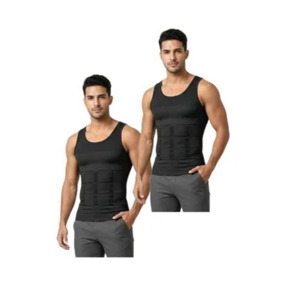 LOOK SHOP - Pack 2 Faja De Compresión Hombre Tipo Musculosa Reductora 310