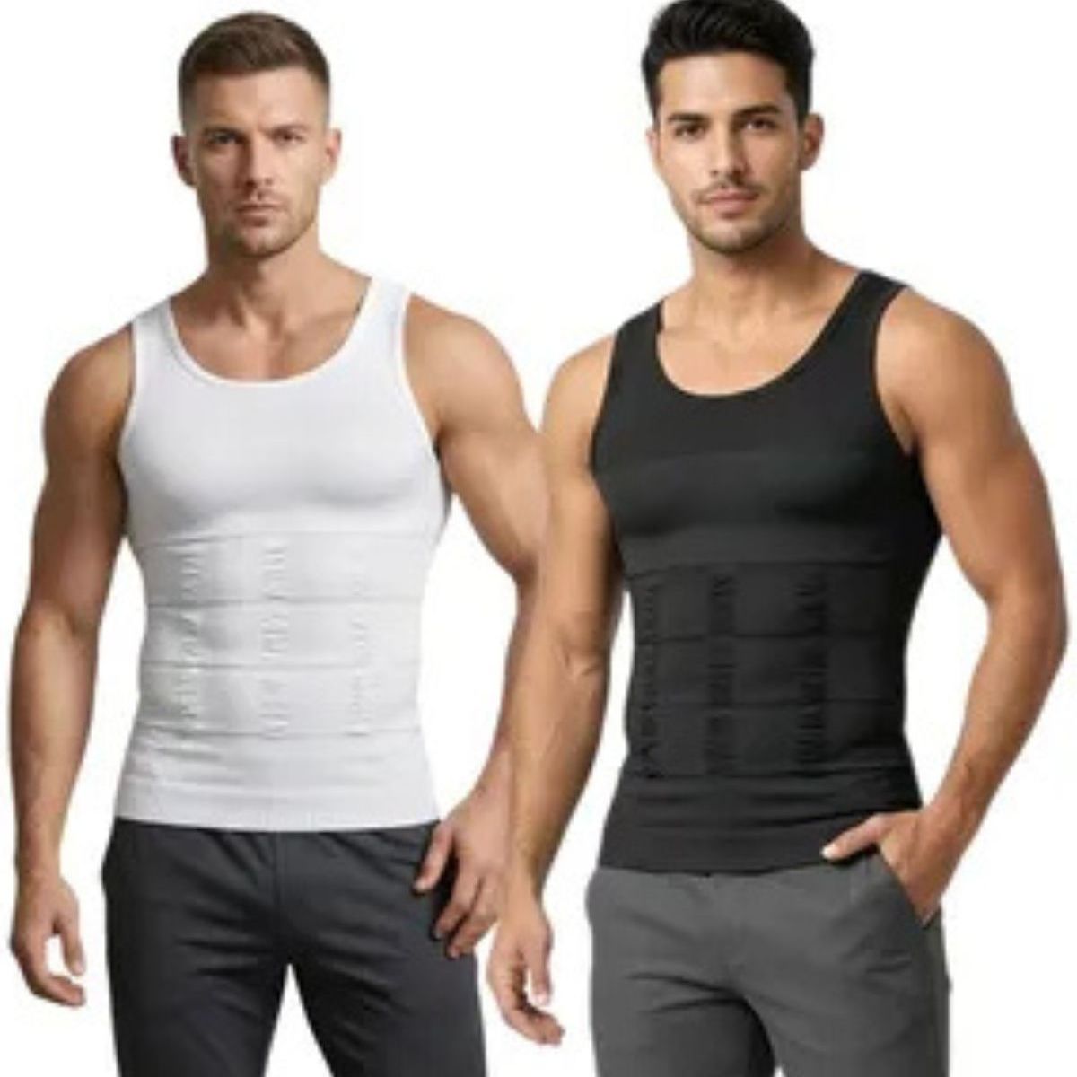 LOOK SHOP - Pack 2 Faja De Compresión Hombre Tipo Musculosa Reductora 310