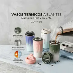 MOVI - Vaso Térmico Inteligente con Sensor de Temperatura LED - Acero Inoxidable - HOMBRE