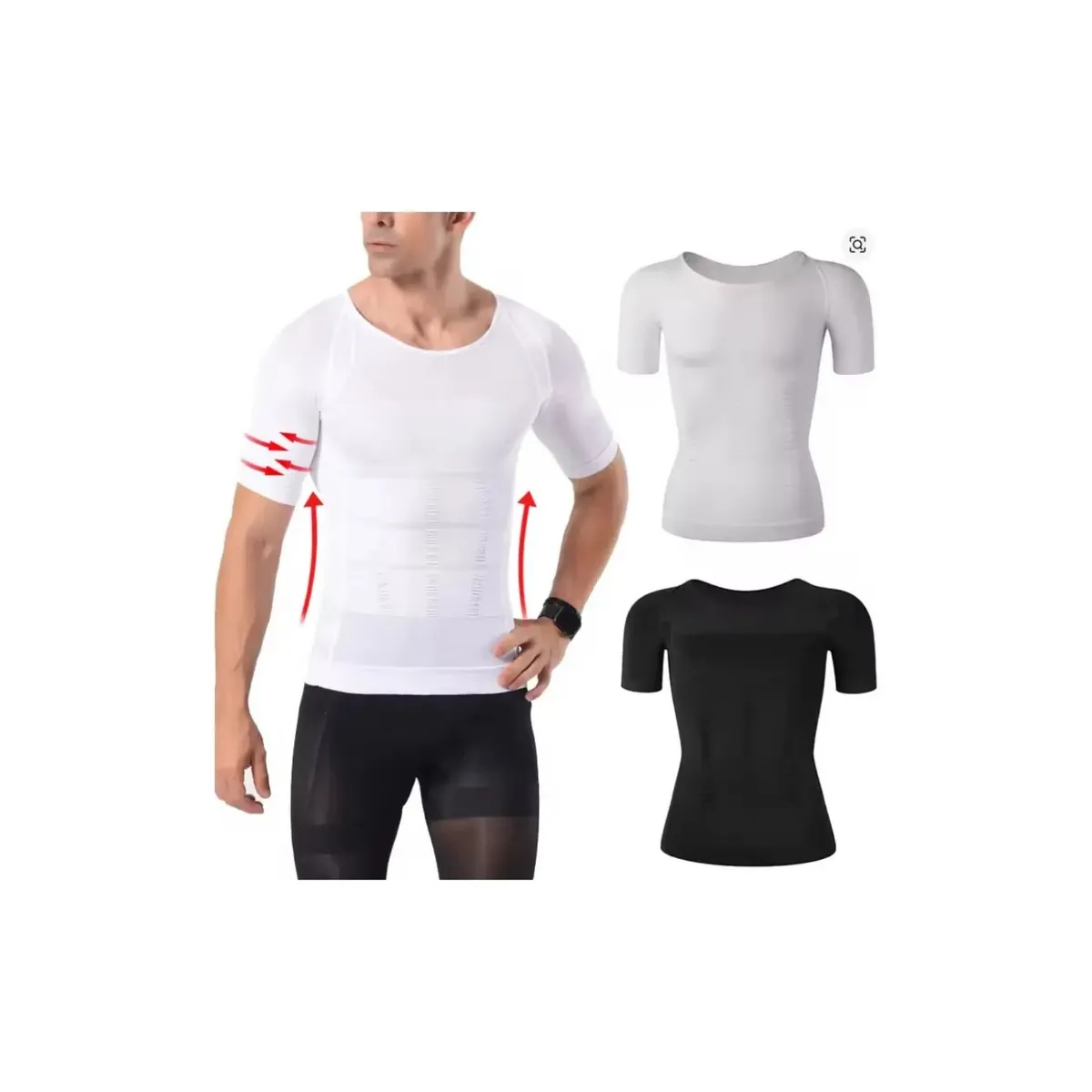 LOOK SHOP - Polera Compresión Hombre Faja Camiseta Reductora Hombre 779