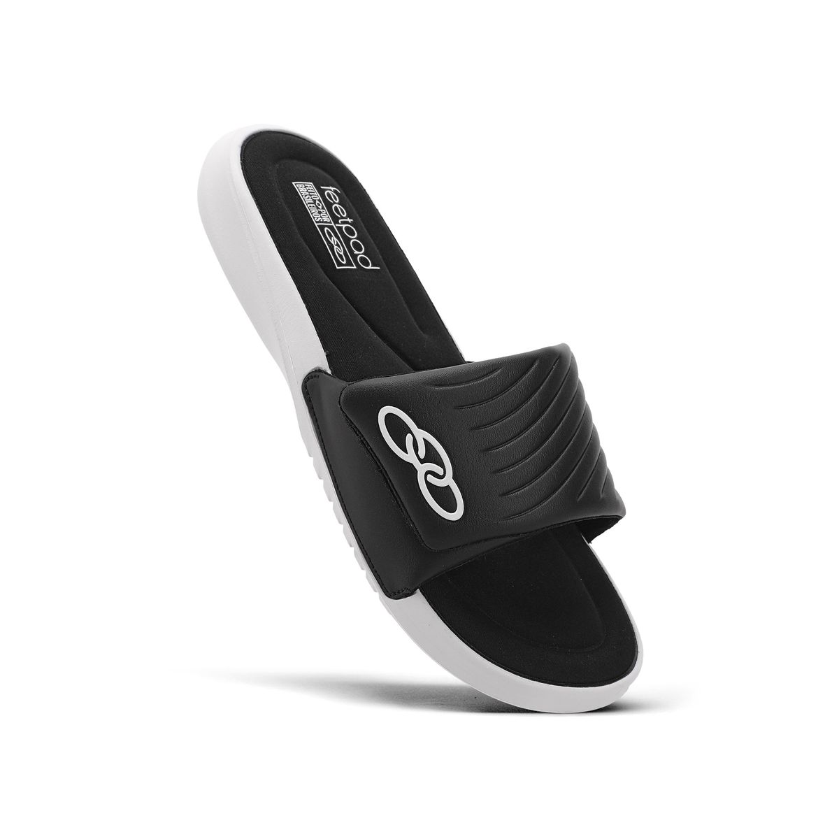 OLYMPIKUS - Slide Mujer Melbourne 2 Negro/Blanco
