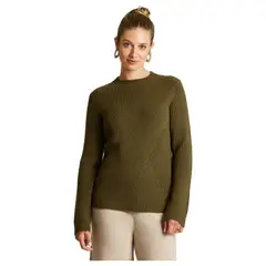 LORENZO DI PONTTI - Sweater Manga Larga Mujer Verde
