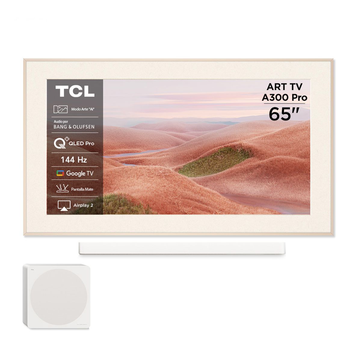 TCL - Smart TV TCL 65" QLED ART TV A300 Pro Soundbar Incluido