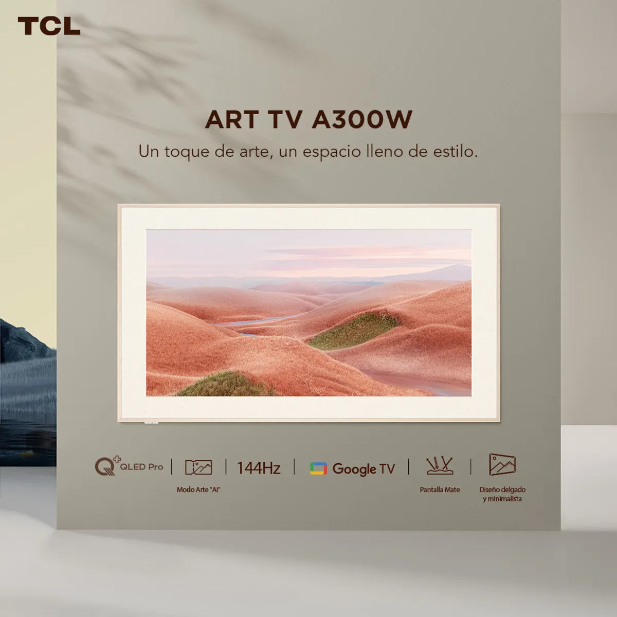 TCL - Smart TV TCL 65" QLED ART TV 65A300W