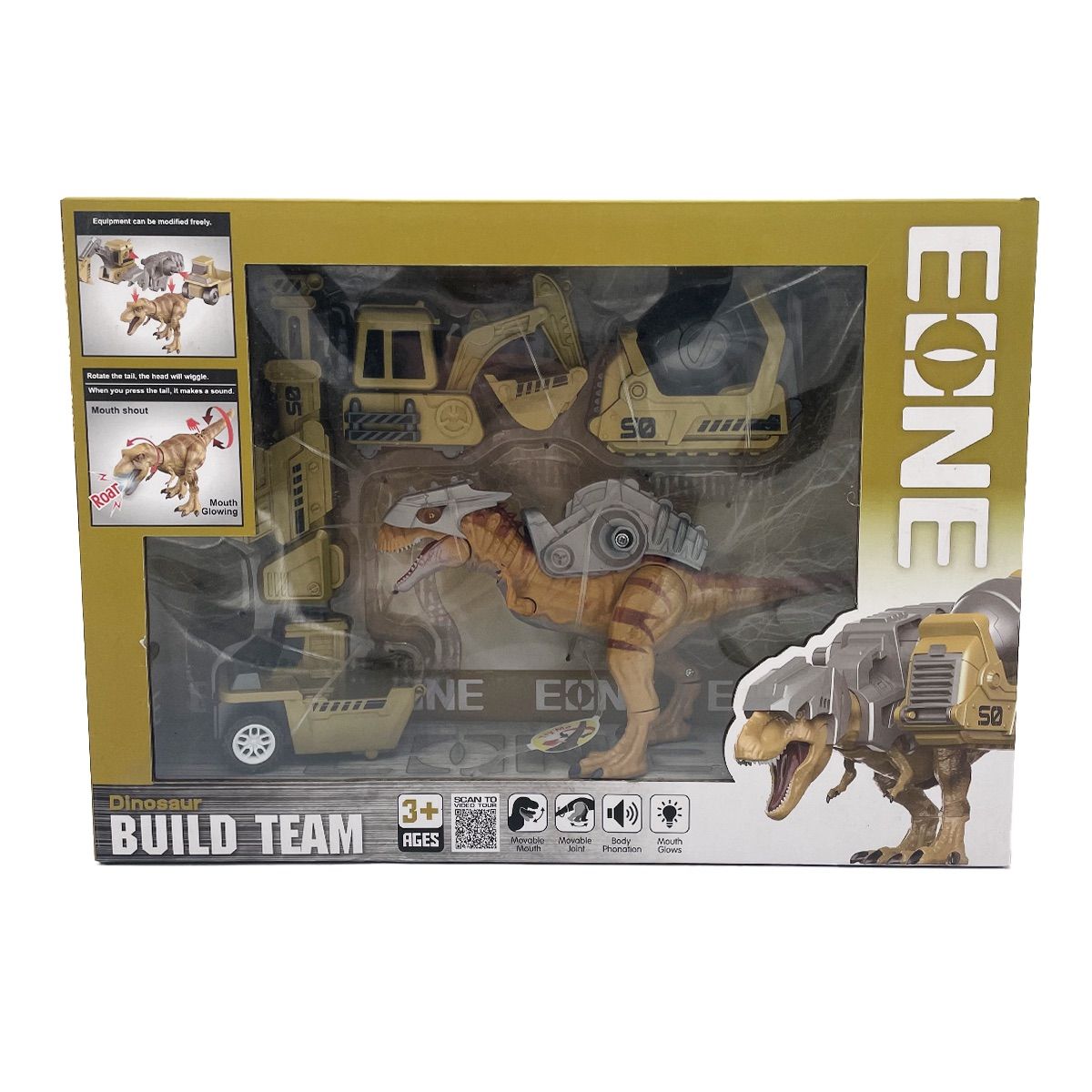 MAGNETICS - Dinosaurio Constructor con Luces y Sonidos Magnetics