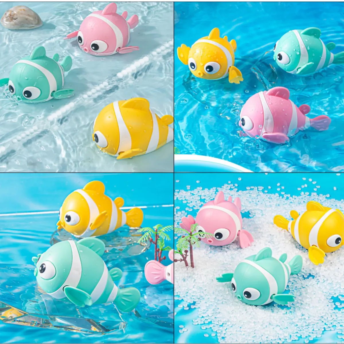 GENERICO - Kit 3 Peces De Juego Para Ducha Juguetes De Baño Para Niños Multicolor