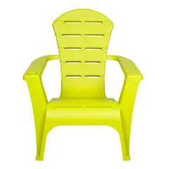 QRUBBER - Silla reposera terraza de resina verde limón MQ