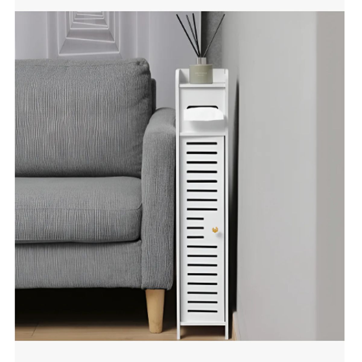 GENERICO - Mueble Estante Baño Organizador Repisas Cocina Esquinero Blanco