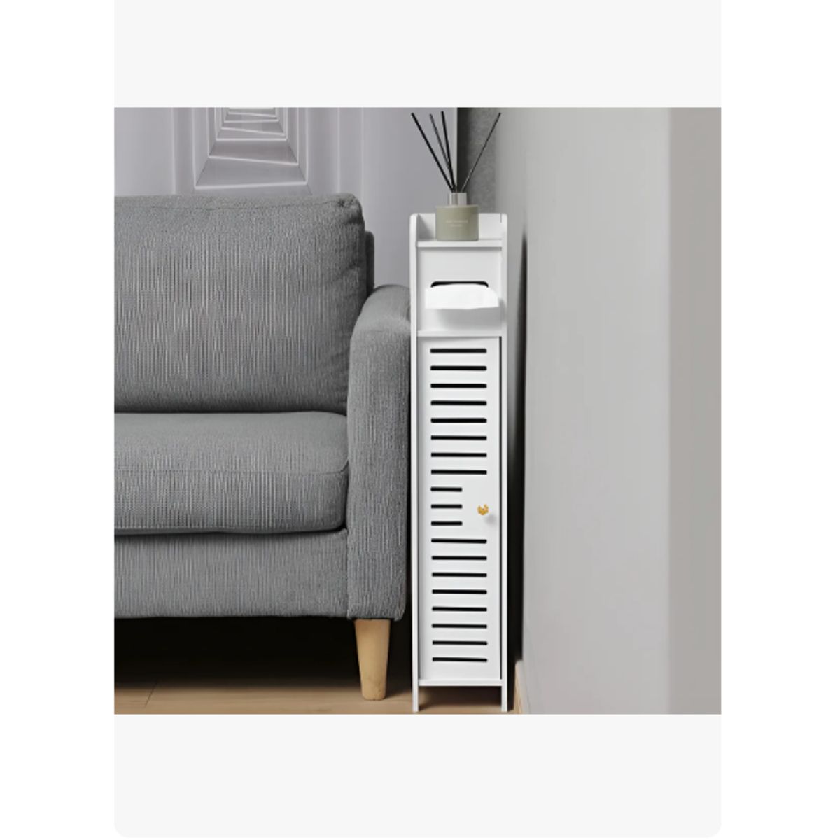 GENERICO - Mueble Estante Baño Organizador Repisas Cocina Esquinero Blanco