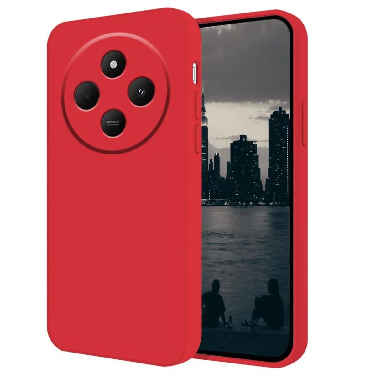 GENERICO - Carcasa Funda Para Xiaomi 14c 5g Silicona Rojo