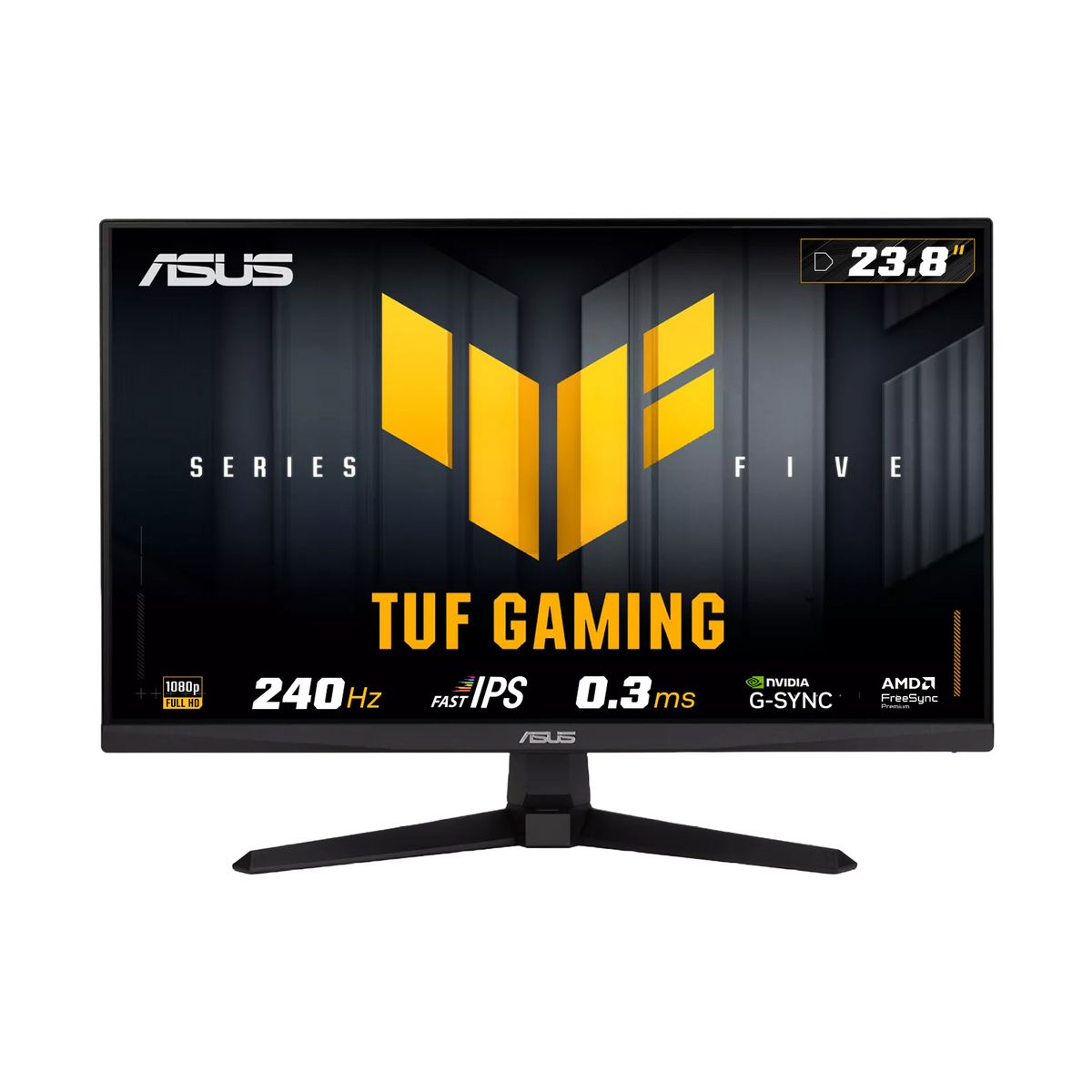 ASUS - MONITOR ASUS TUF GAMING VG249QM5A 24″ FULL HD – 240HZ – 0.3MS – FAST IPS – FREESYNC PREMIUM – G-SYNC  – 2X PARLANTES