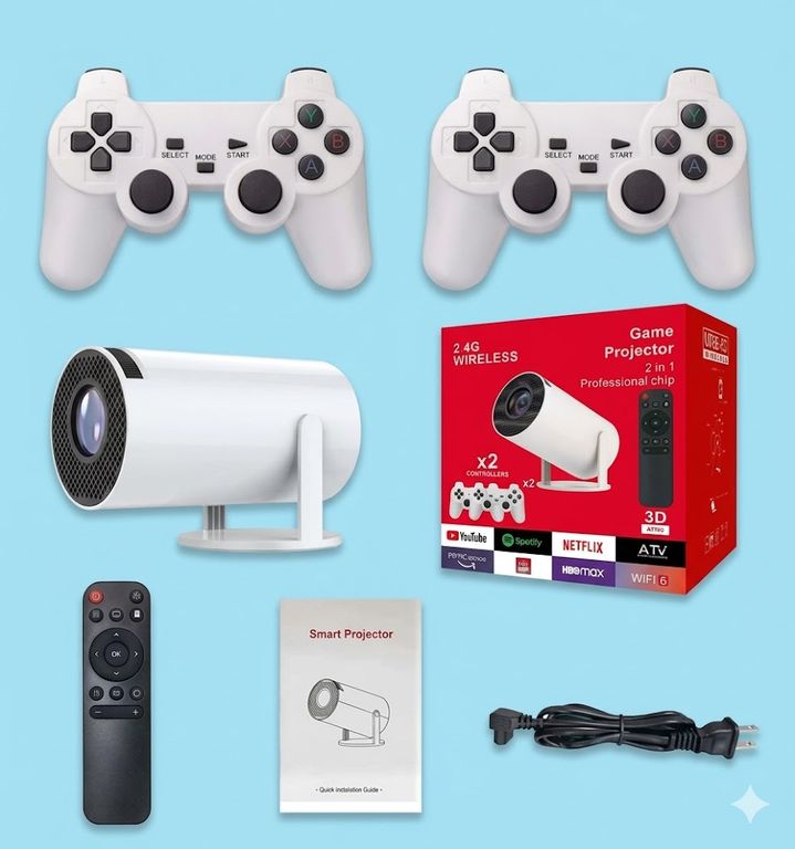 GENERICO Proyector de juegos portátil 2 en 1 modelo X10 Plus