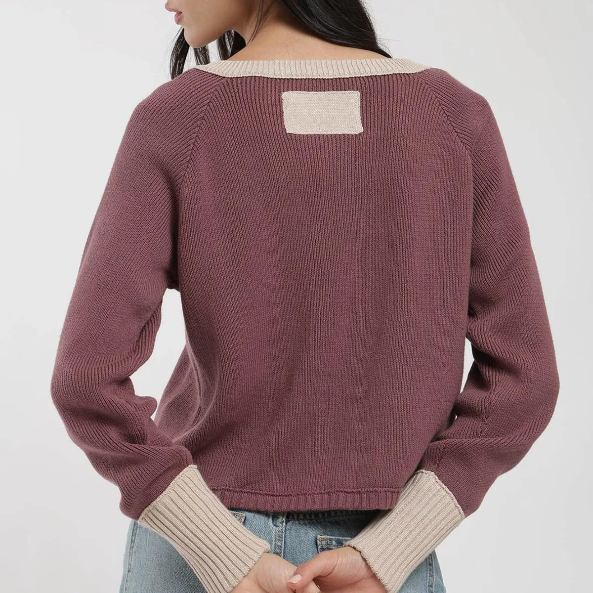 KAYA UNITE - Cardigan Tejido Contratono Mujer