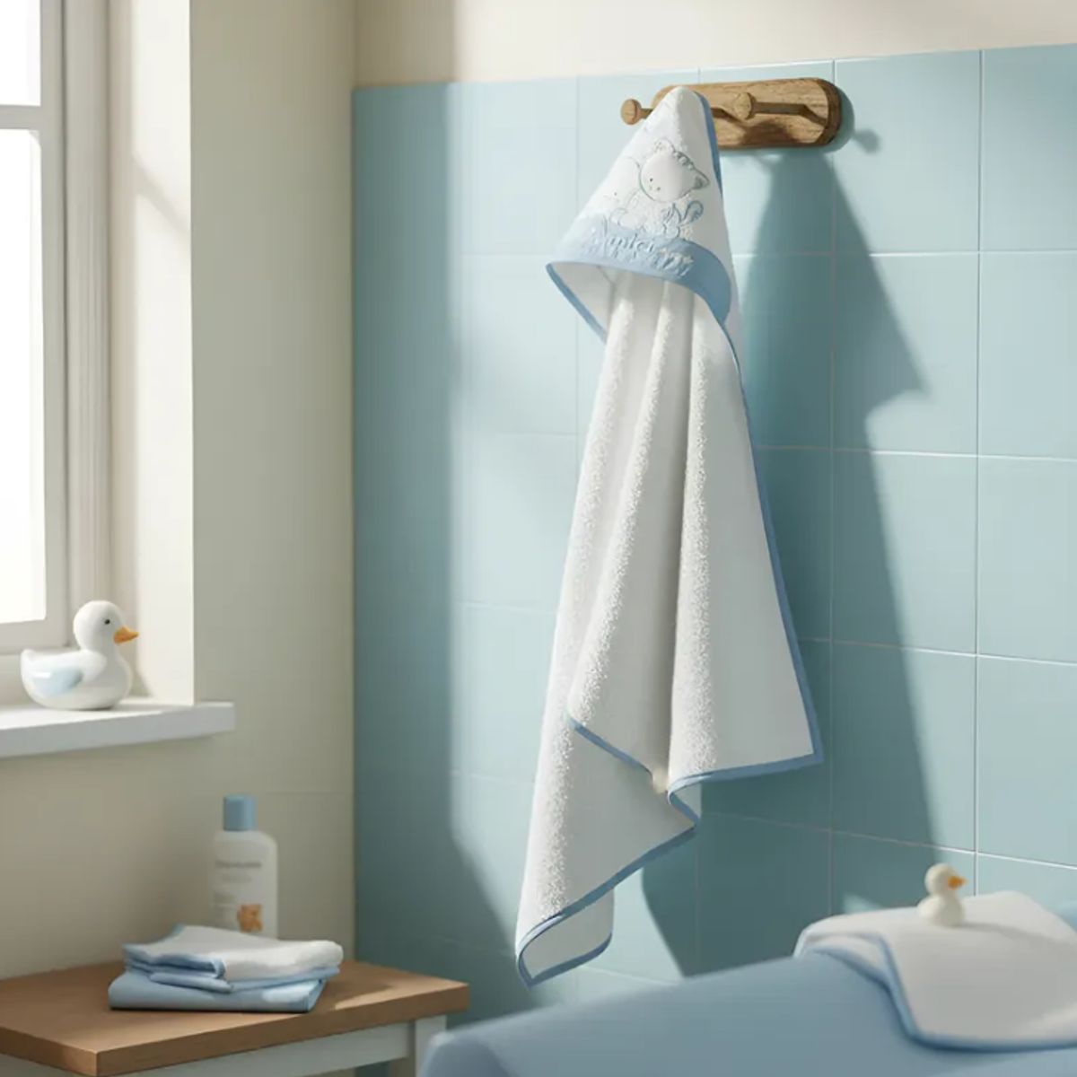 GAREY - Toalla de Bebé con Capucha 100% Algodón Premium- Listo para Regalar.