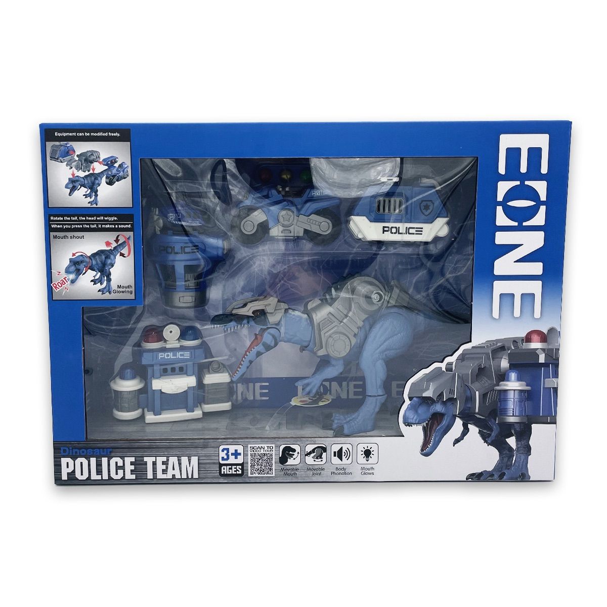 MAGNETICS - Dinosaurio Policial con Luces y Sonidos Magnetics