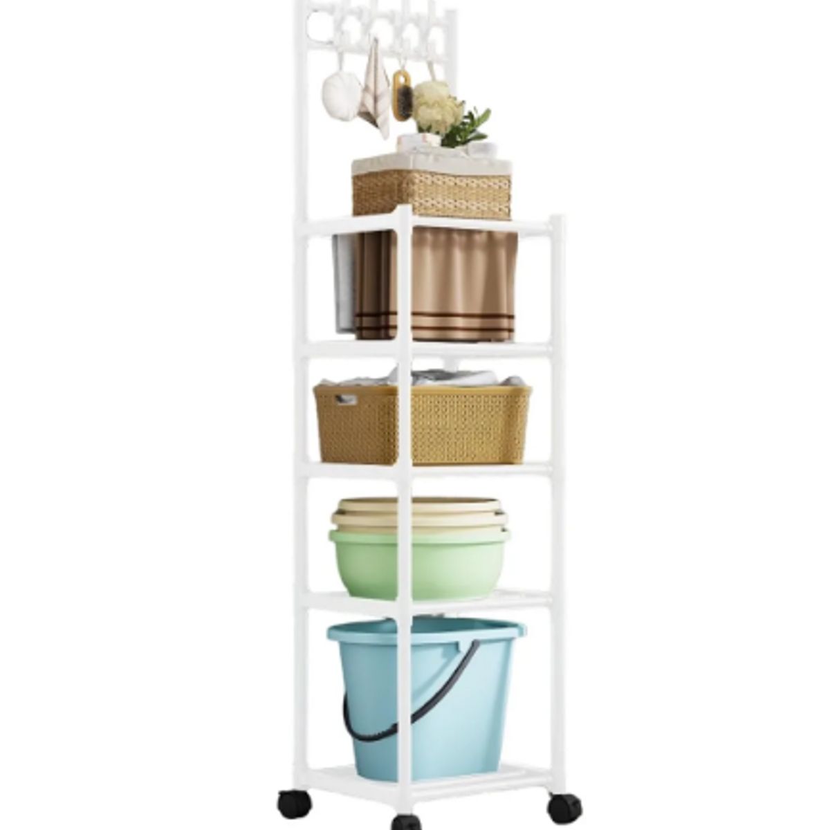 GENERICO - Estante Rack 5 Niveles Multifuncional P/ Cocina Baño Jardín