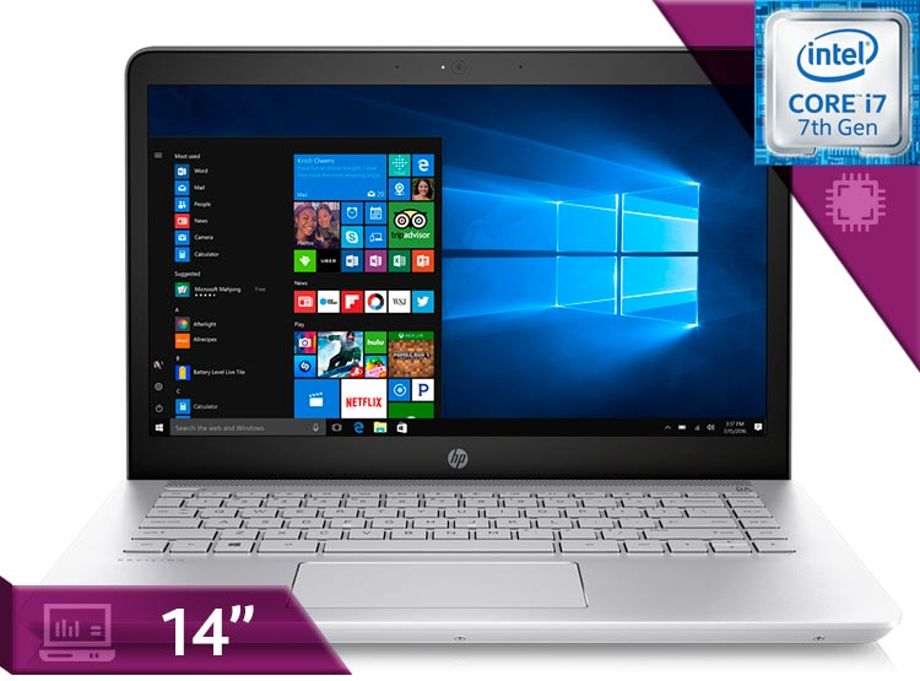 Notebook 14-bk003la I7 7th 12 Ram 240 Ssd Gpu 940mx 4gb Gris (Reacondicionado)