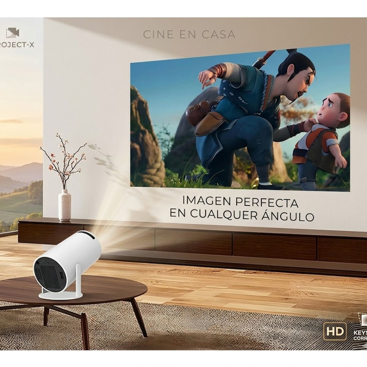 GENERICO - Mini proyector inteligente portátil