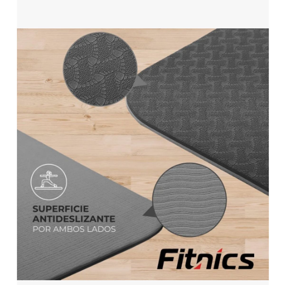 GENERICO - Mat Yoga Colchoneta Eco 8mm Doble