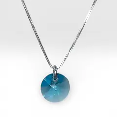 GENERICO - Collar punto de luz, Cristal Swarovski, Turquesa