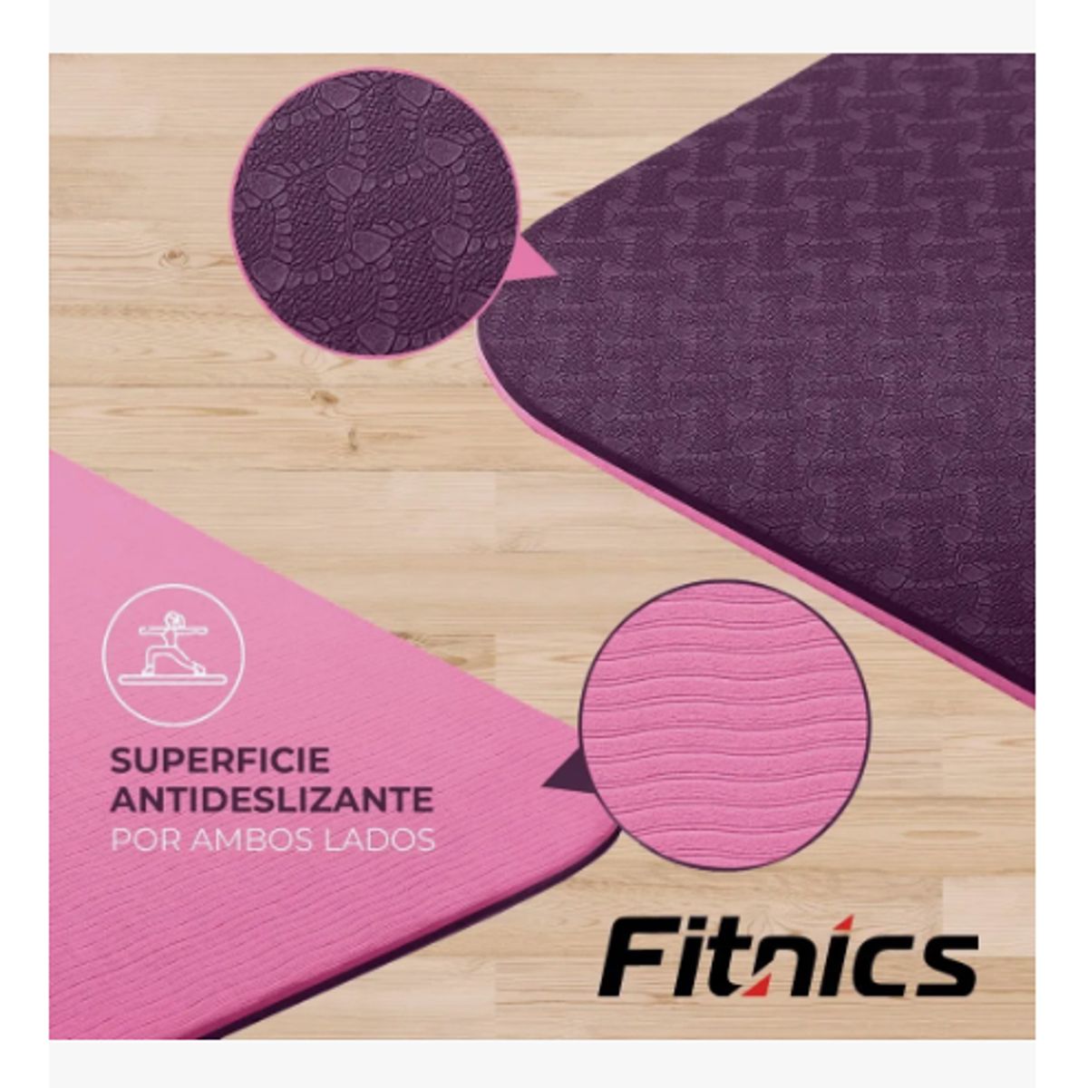 GENERICO - Mat Yoga Colchoneta Eco 8mm Doble