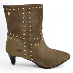 VIA UNO - Botin Mujer WestWinter Midnight Oliva