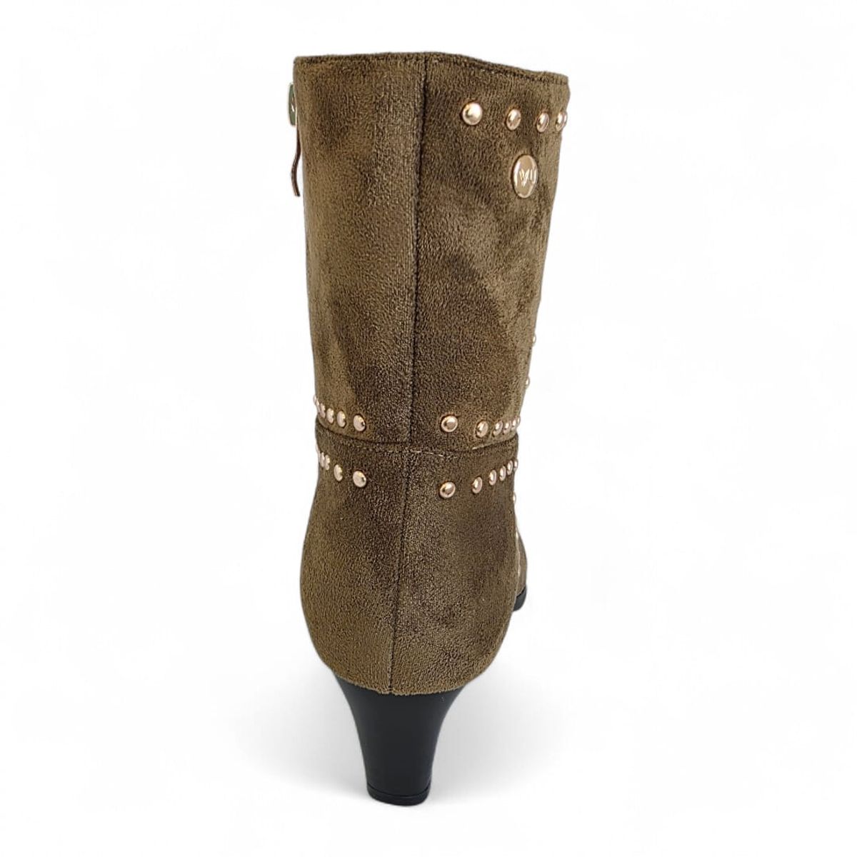VIA UNO - Botin Mujer Via Uno WestWinter Midnight Oliva