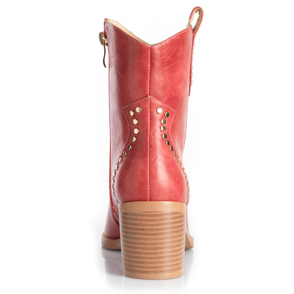 VIA UNO - Botin Mujer Via Uno WestWinter Bronco Rojo