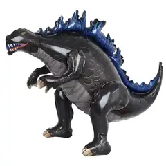 GENERICO - Globo 3d Godzilla Metalizado Foil 63cm Fiesta Armable Metalz Negro