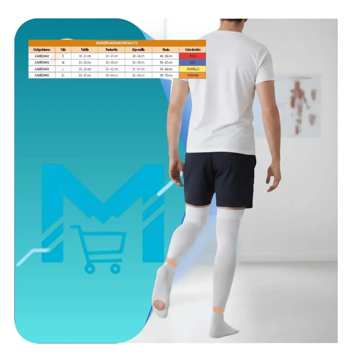 CRANBERRY - Pack X6 Pares Medias De Compresion Antiembolicas Cranberry Talla XL