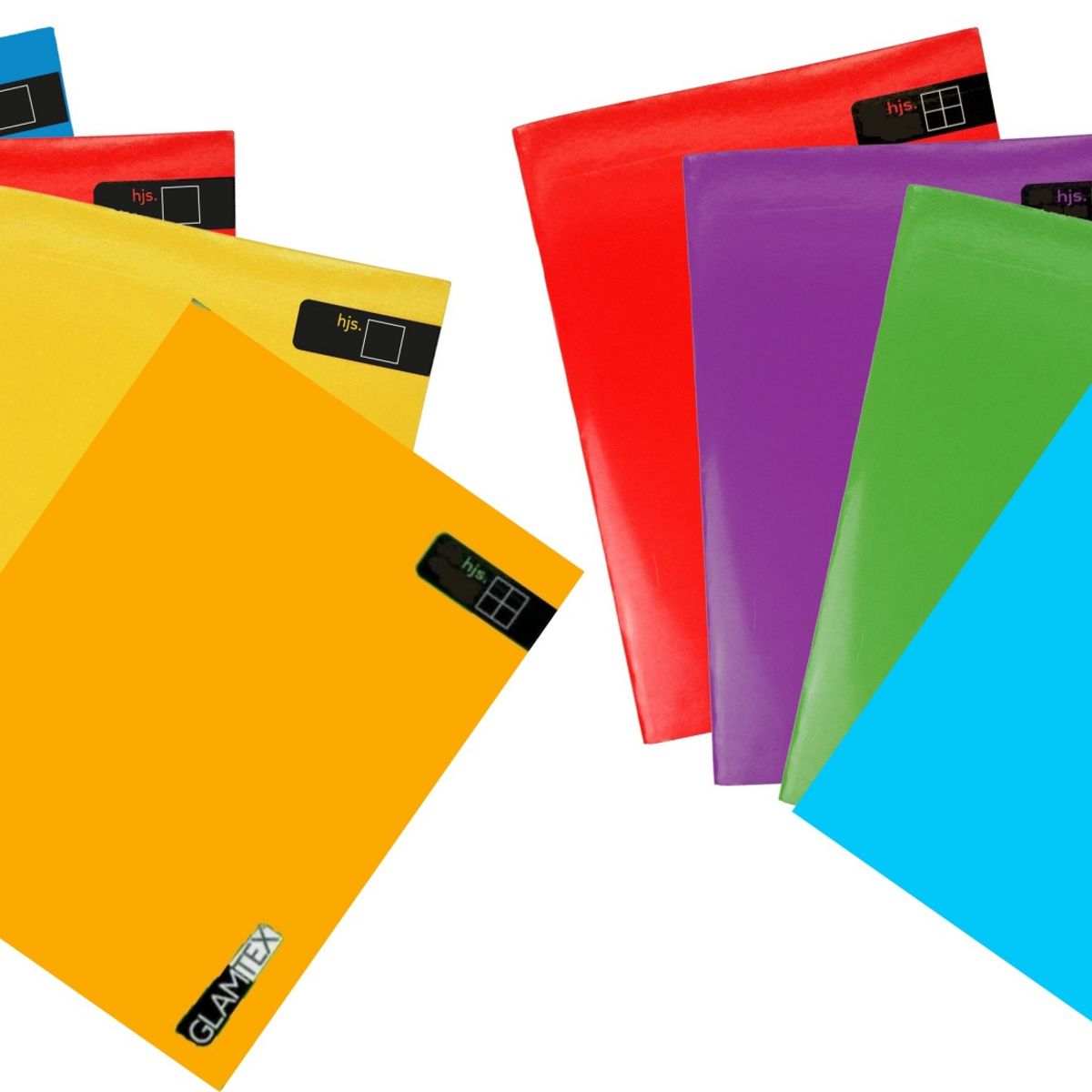 GLAM - Cuaderno Glamtex College 80h Composición Liso Colors 8u