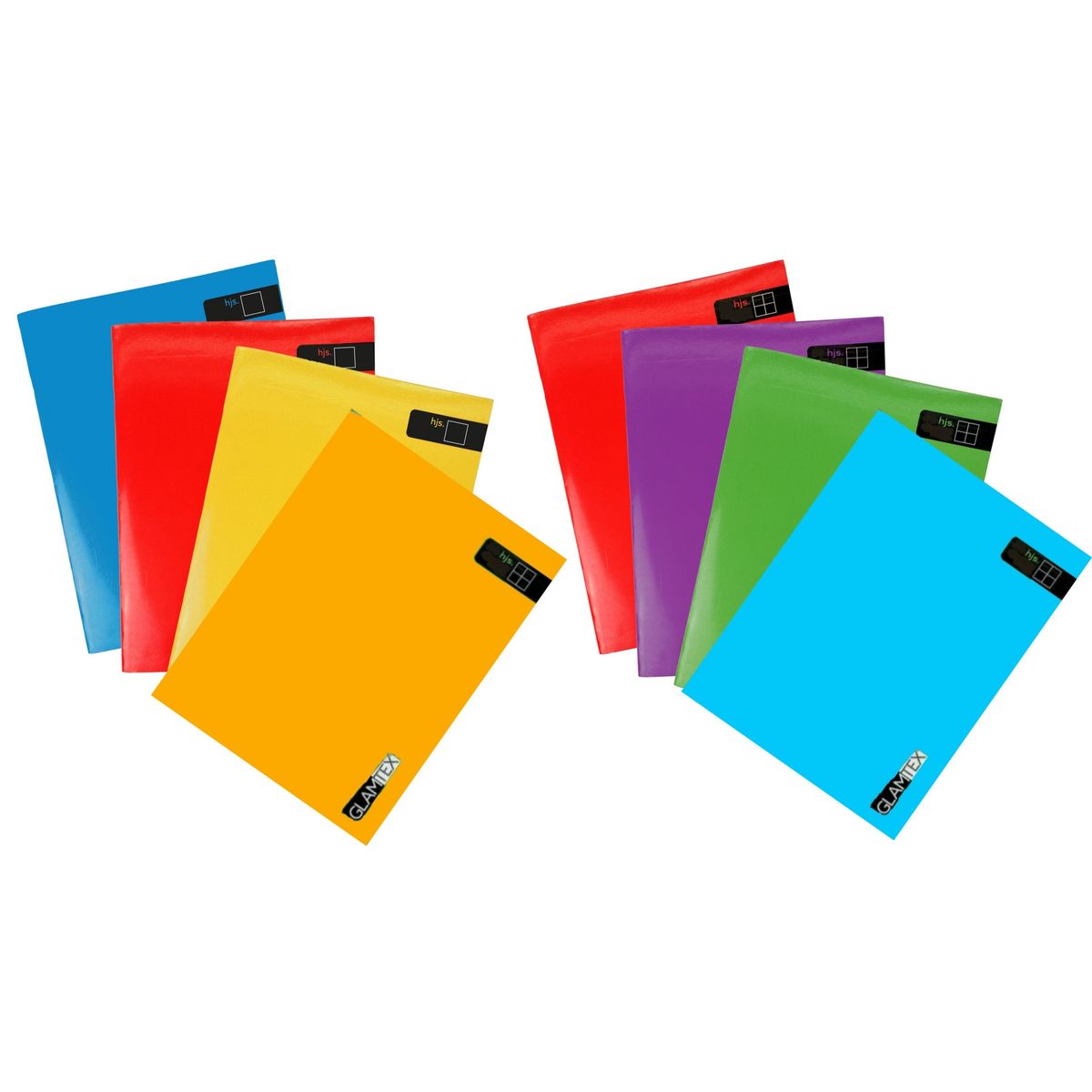 GLAM - Cuaderno Glamtex College 80h Composición Liso Colors 8u