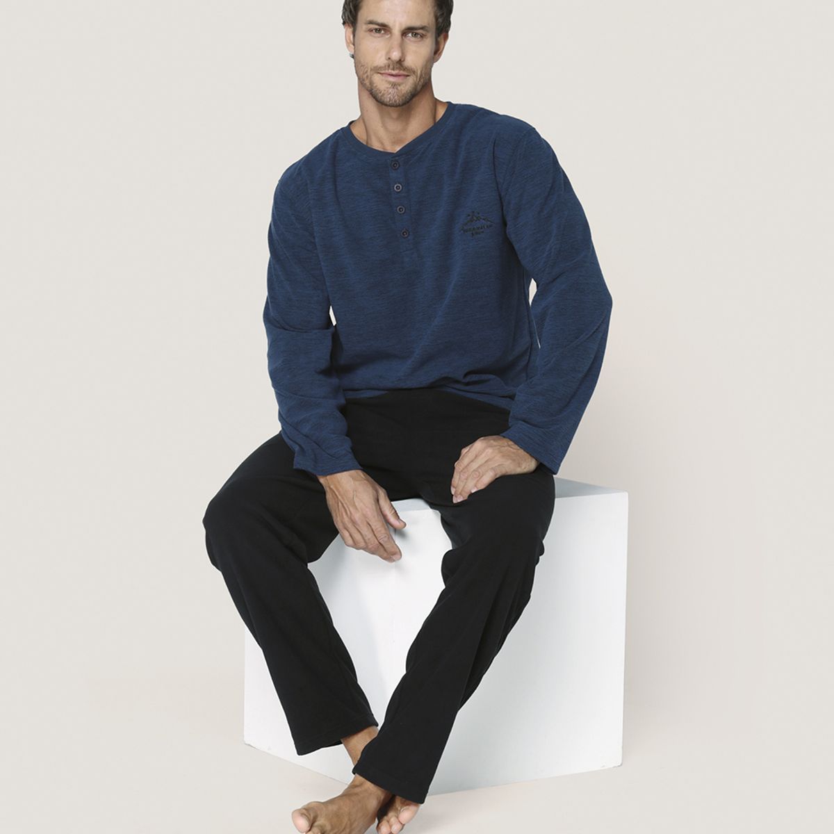 LADY GENNY - Pijama Micropolar Masculina