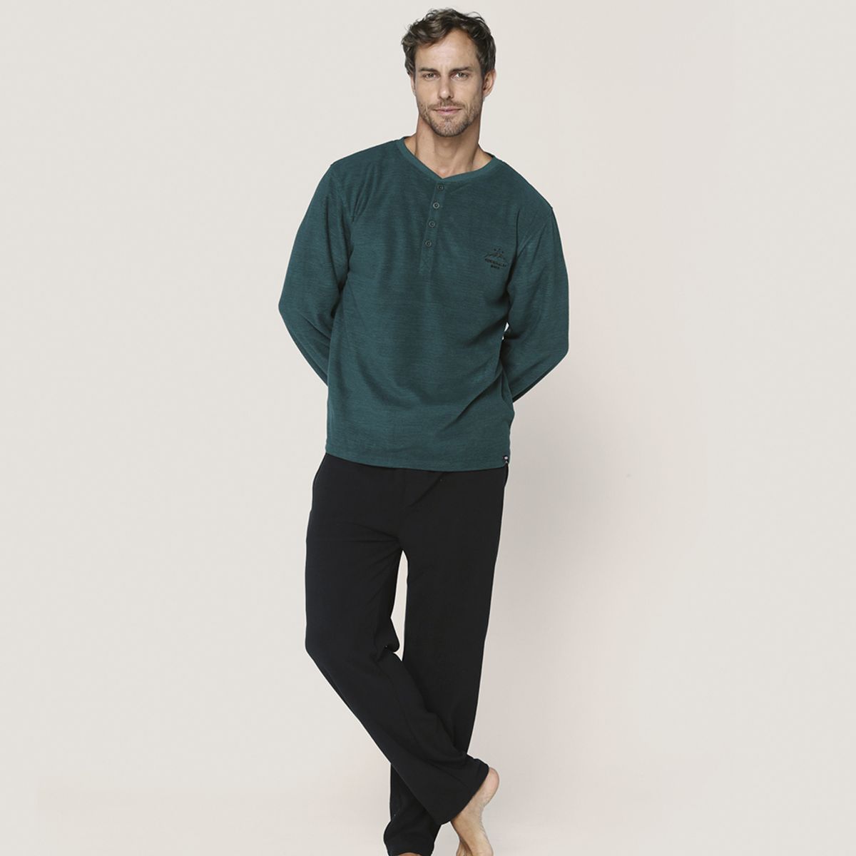 LADY GENNY - Pijama Micropolar Masculina