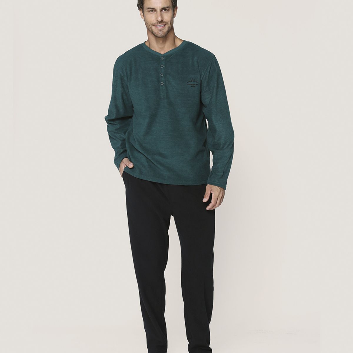 LADY GENNY - Pijama Micropolar Masculina