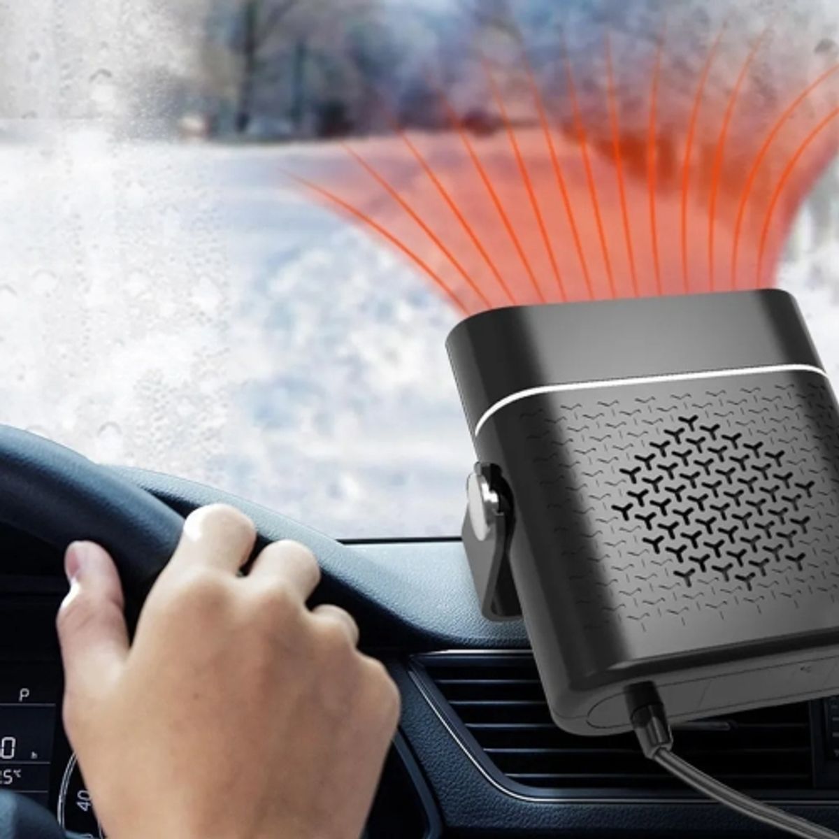 IRM - Calentador De Auto 150w Desempañador De Vidrios 12v Calefaccion Portatil Ventilador FIGOIMPORT