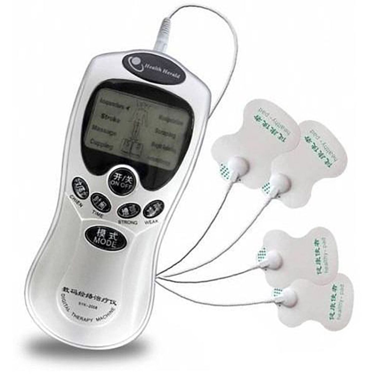 GENERICO - Electrofisico Tens Electro estimulador 4 Parches
