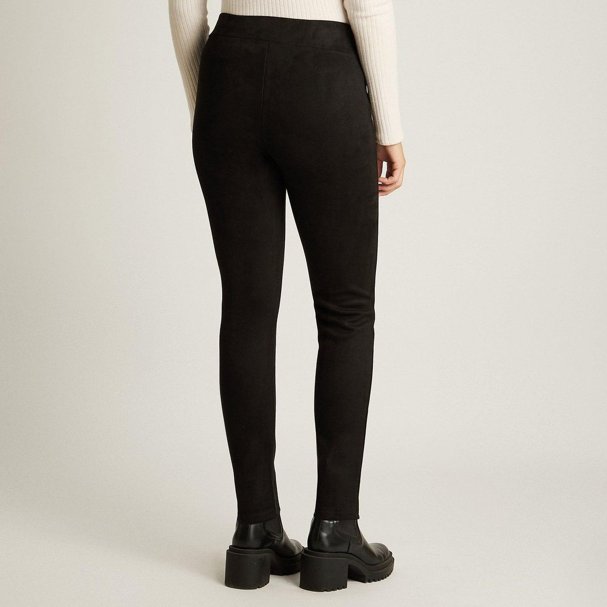 LORENZO DI PONTTI - Calza Negra en Suede Slim
