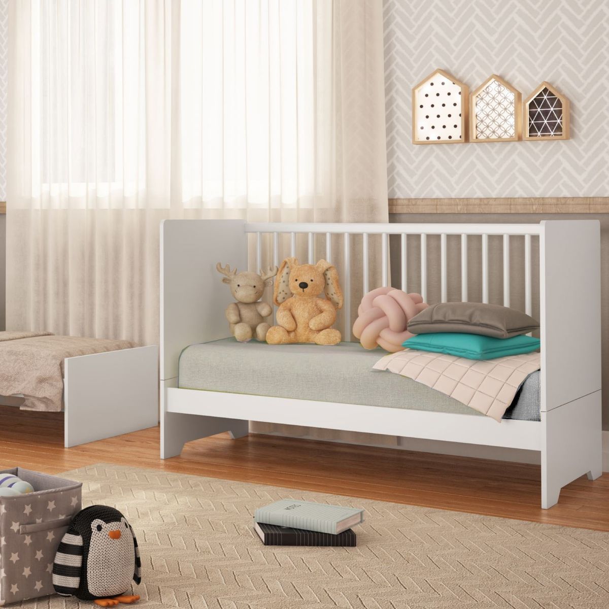 KIDSCOOL - Cobertor Unisex Bebé Para Cuna Gris Kidscool