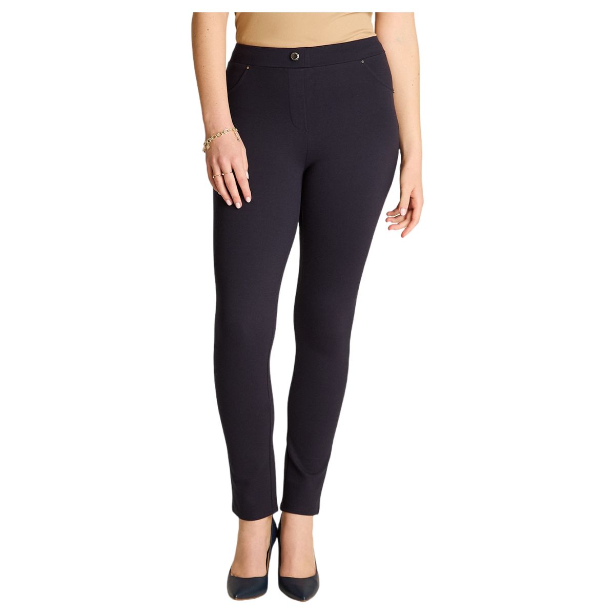 LORENZO DI PONTTI - Calza Azul Slim Push Up Básica